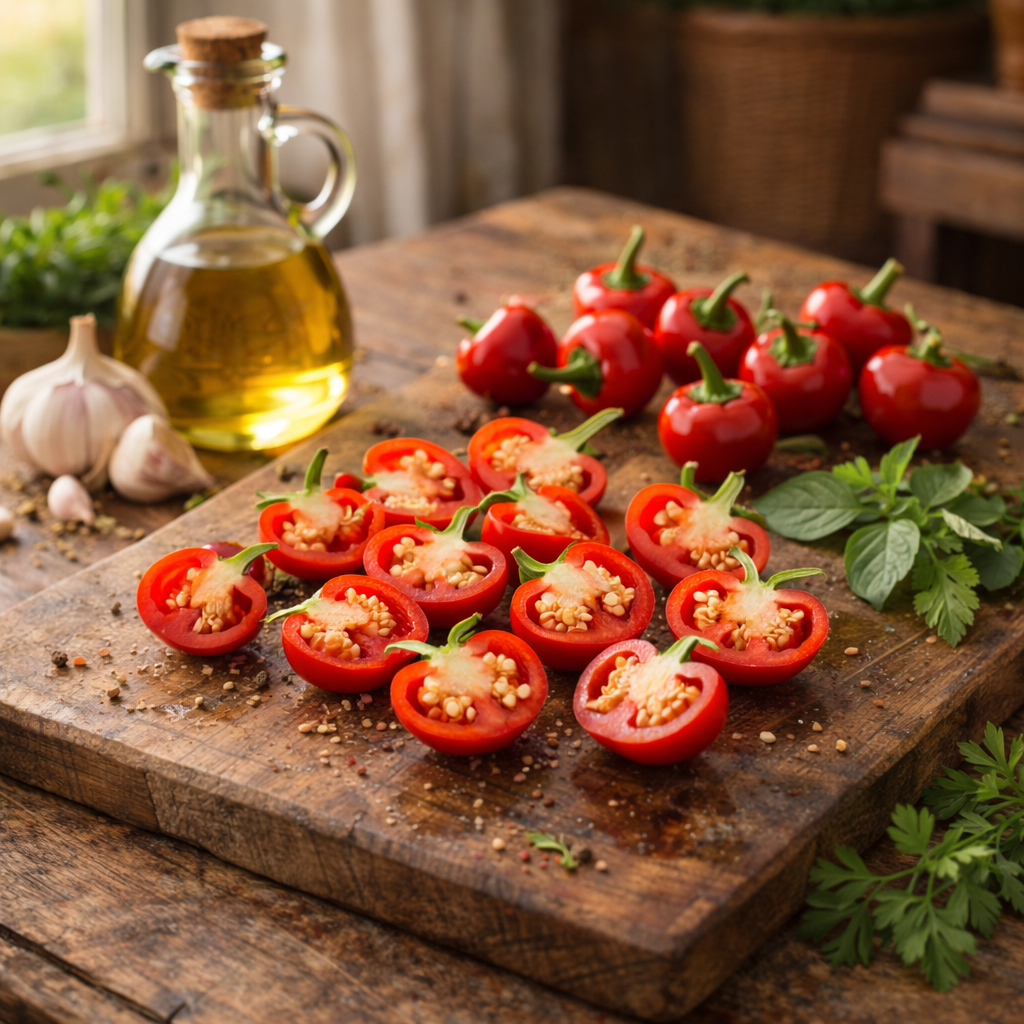 Red Cherry Sweet Pepper Seeds | Heirloom Sweet Pepper | Cherry Pepper Seeds