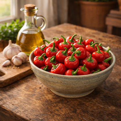 Red Cherry Sweet Pepper Seeds | Heirloom Sweet Pepper | Cherry Pepper Seeds