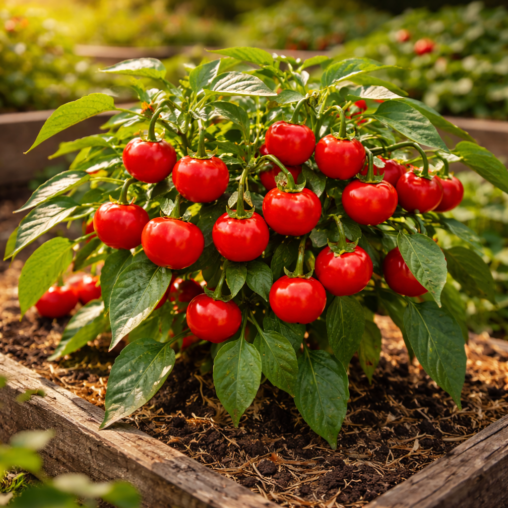Red Cherry Sweet Pepper Seeds | Heirloom Sweet Pepper | Cherry Pepper Seeds