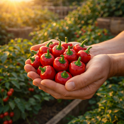 Red Cherry Sweet Pepper Seeds | Heirloom Sweet Pepper | Cherry Pepper Seeds