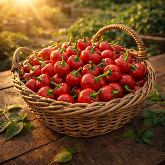 Red Cherry Sweet Pepper Seeds | Heirloom Sweet Pepper | Cherry Pepper Seeds