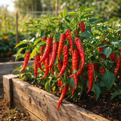 Jimmy Nardello Sweet Pepper Seeds | Italian Heirloom Pepper Seeds | Long Red Frying Pepper