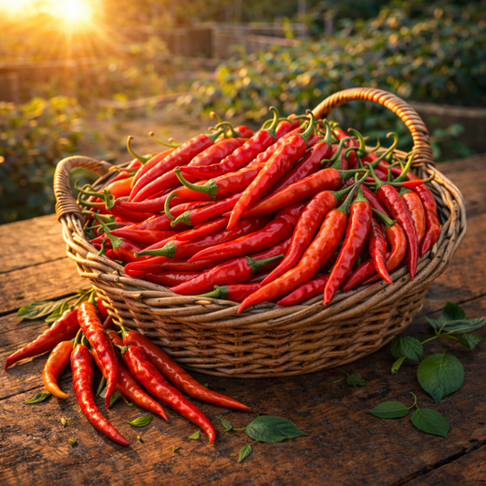 Jimmy Nardello Sweet Pepper Seeds | Italian Heirloom Pepper Seeds | Long Red Frying Pepper