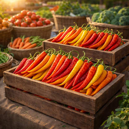 Cayenne Fiesta Blend Pepper Seeds | Hot Pepper Mix | Heirloom Chili Peppers