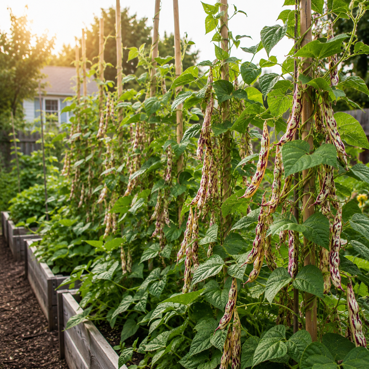 Christmas Pole Lima Bean Seeds – Heirloom Pole Bean Seeds for Dry Beans & Fresh Eating