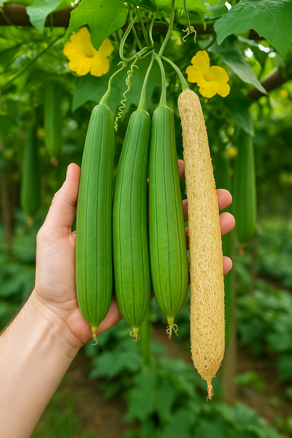 Luffa Loofah Gourd Seeds | Grow Natural Bath Sponges | Non-GMO Heirloom