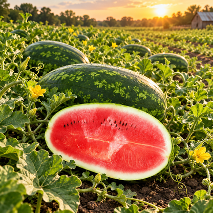 Kleckley’s Sweet Organic Watermelon 15+Seeds – Heirloom Sweet Juicy Melon
