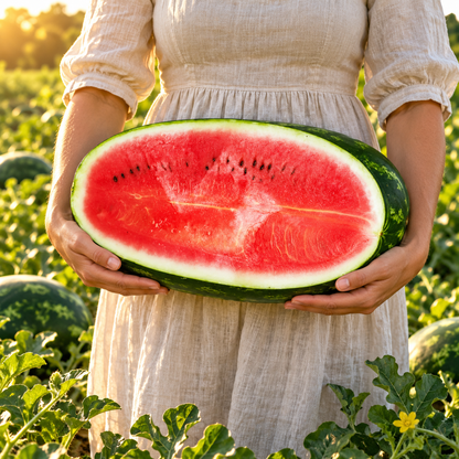 Kleckley’s Sweet Organic Watermelon 15+Seeds – Heirloom Sweet Juicy Melon