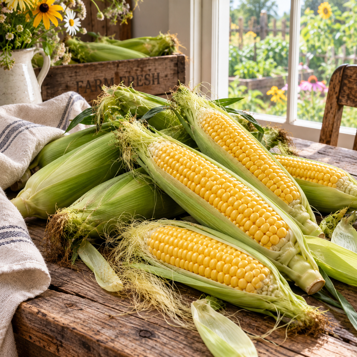Early Golden Bantam Corn 25+Seeds – Heirloom Yellow Sweet Corn