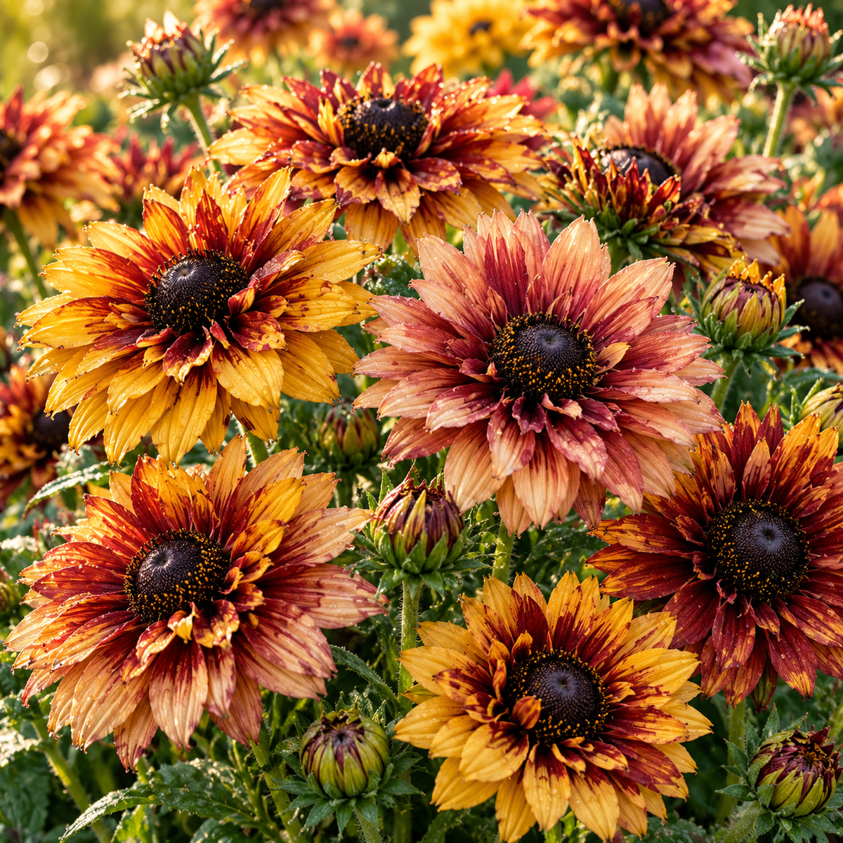 Sahara Rudbeckia 25+Seeds | Warm Earth Tone Flowers | Rust Bronze Caramel Blooms