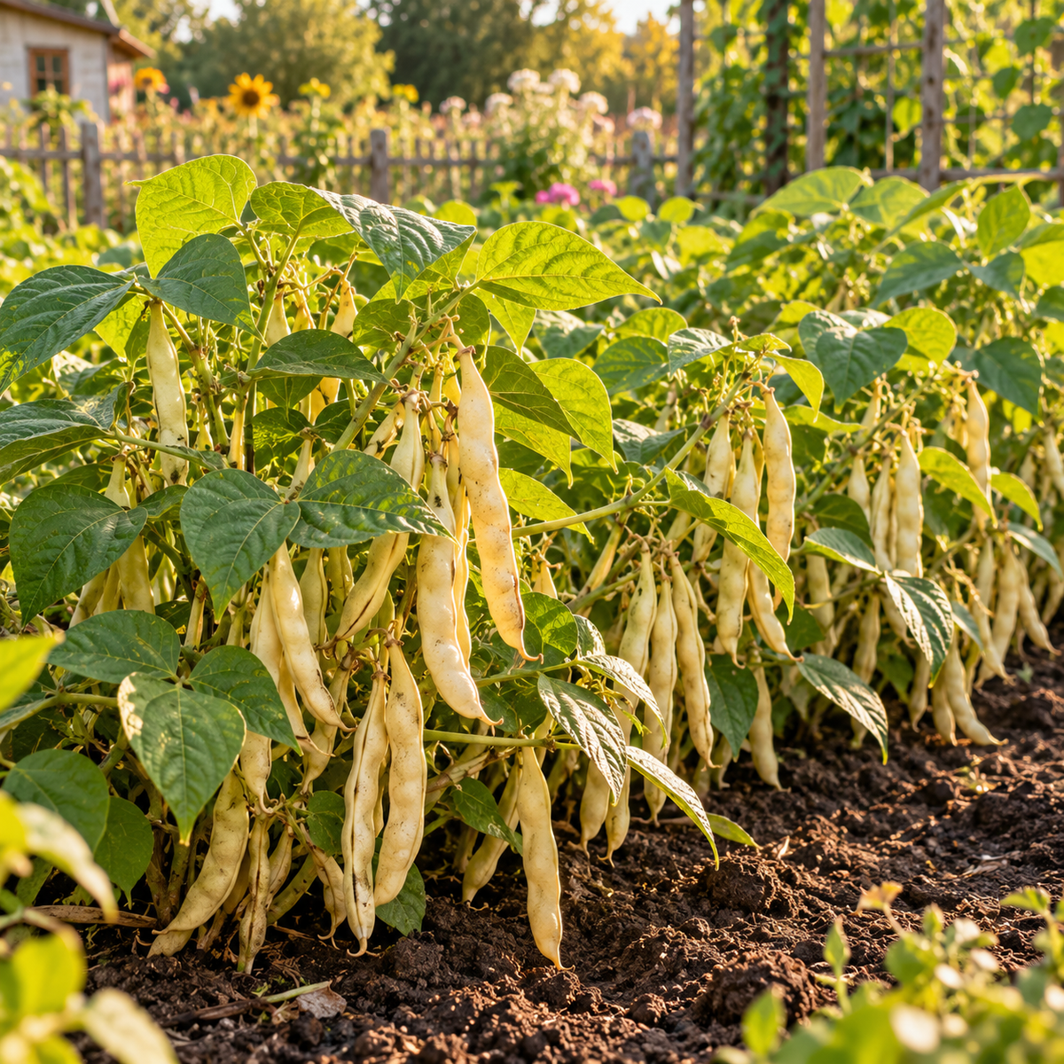 Jacob’s Cattle Gold Bean 25+Seeds – Heirloom Dry Bush Bean – Beautiful Gold & White Speckled Beans