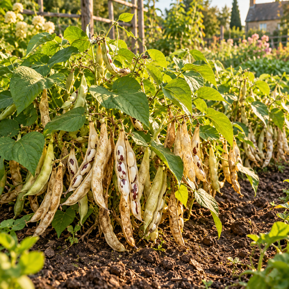 Soldier Bean 25+Seeds — Heirloom Dry Bean Seeds for Soup, Baking