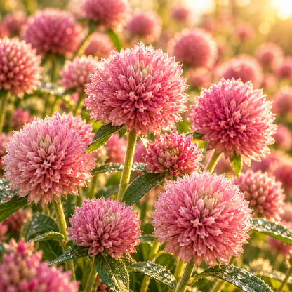 QIS Rose Gomphrena 25+Seeds – Rose Pink Globe Amaranth – Long Lasting Cut Flower – Heat Loving Dried Flower