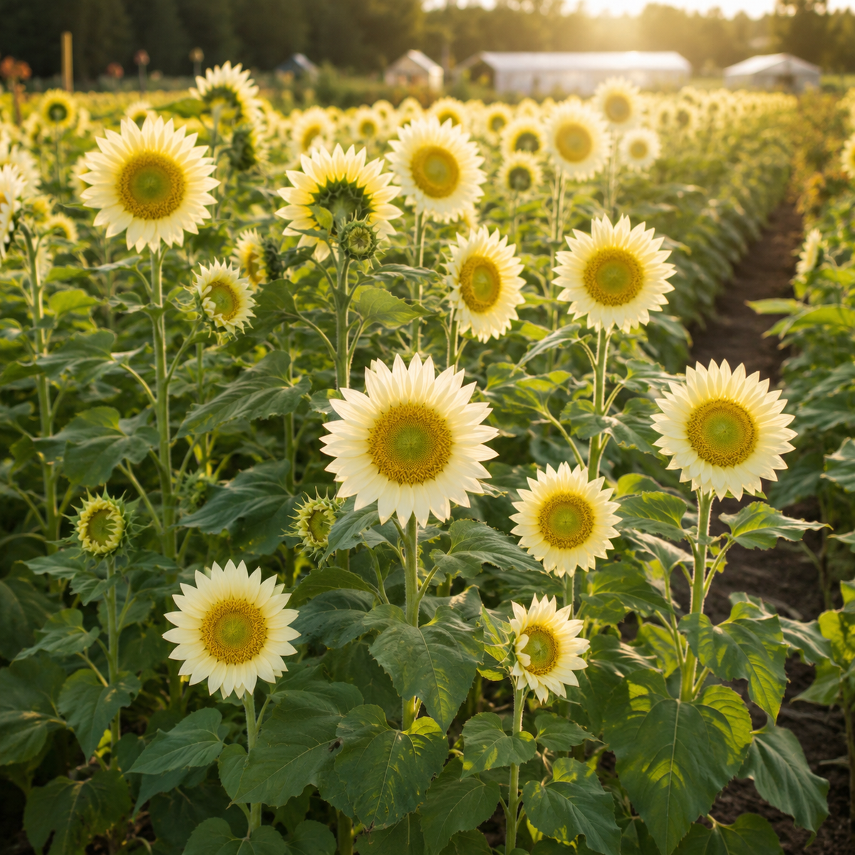 ProCut White Lite F1 Sunflower 10+Seeds – Cream White Pollenless Sunflower