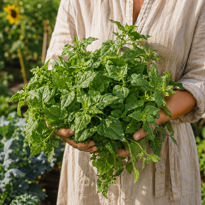 New Zealand Spinach 25+Seeds – Heat Tolerant Leafy Green – Tender Summer Spinach