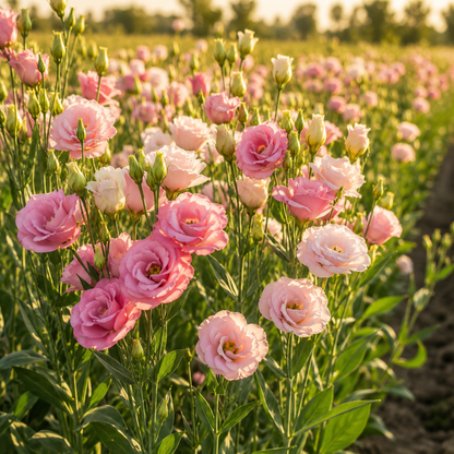 Rosita 2 Pink Flash F1 Lisianthus 10 Seeds – Double Pink Cut Flowers – Elegant Wedding Bouquet & Florist Flower Seeds