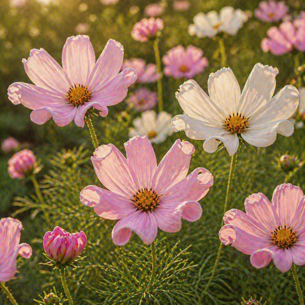 Sea Shells Mix Cosmos Seeds – Heirloom Flower Seeds – Unique Tubular Petals