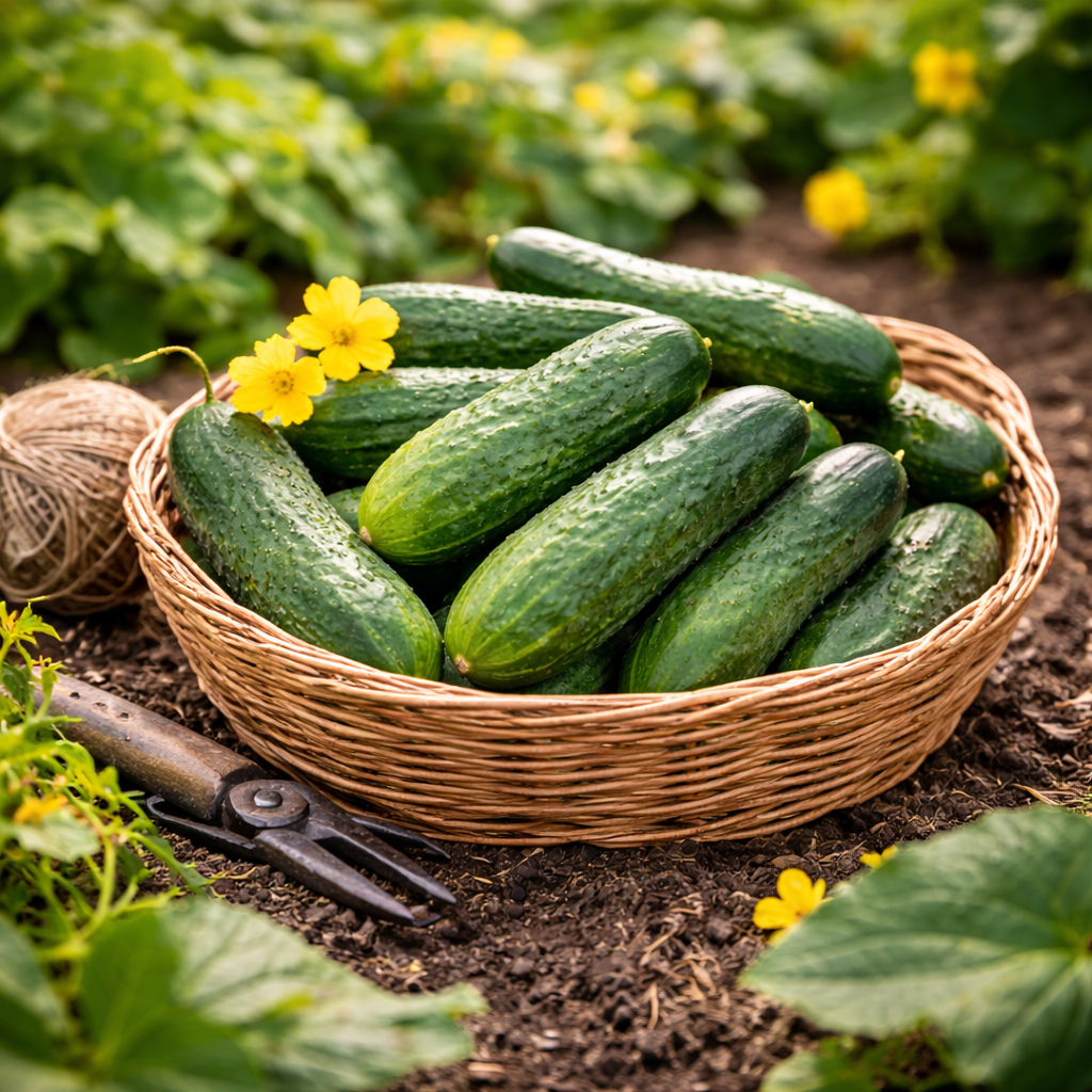 Marketmore 76 Cucumber Seeds | Heirloom Slicing Cucumber | High Yield Garden Vegetable