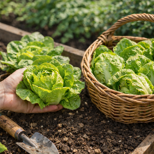 Little Gem (Organic) Lettuce Seeds | Crisp Mini Romaine | Heirloom Salad Greens | Fast Growing Garden Lettuce