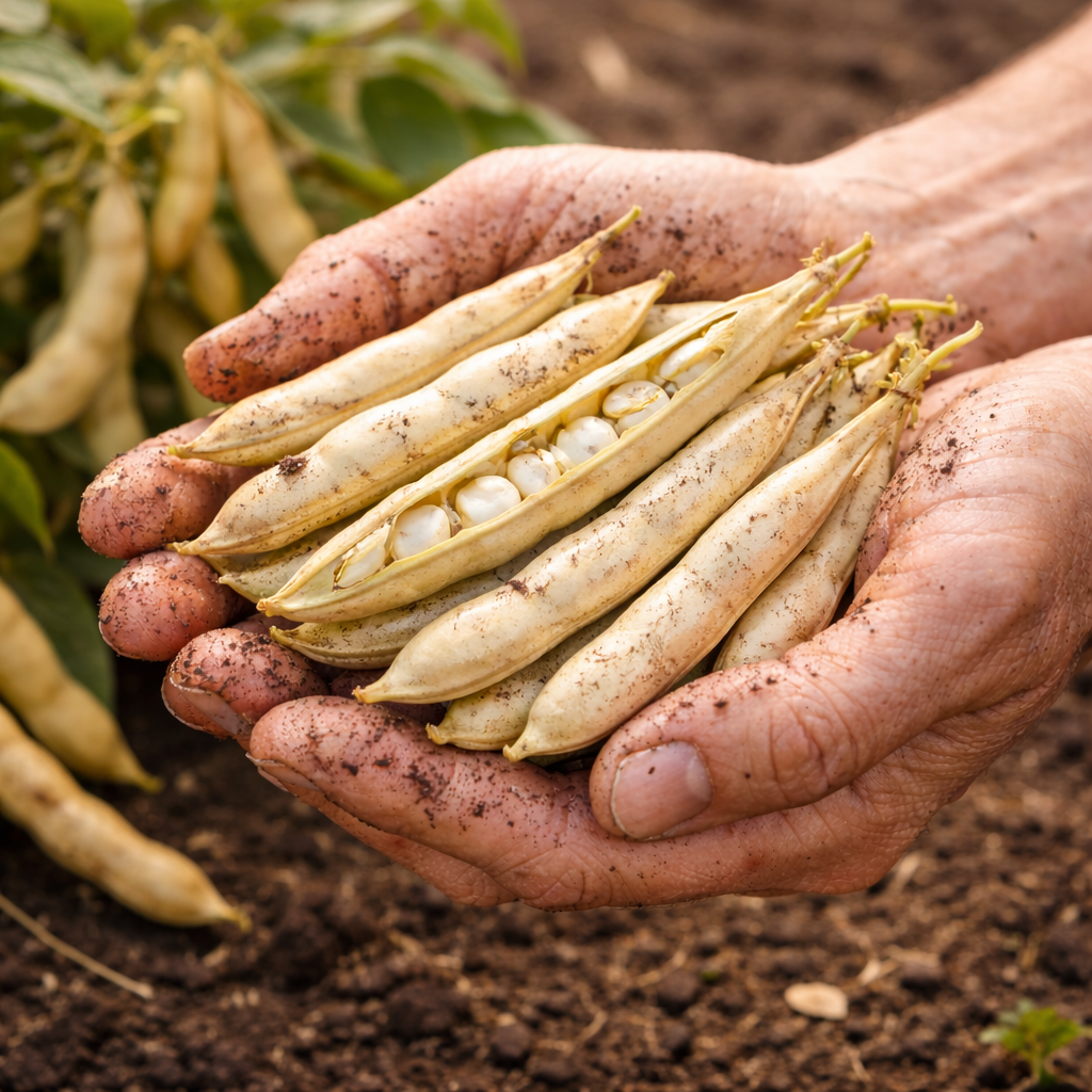 Organic Bean Seeds – Bush Cannellini | Heirloom White Beans for Cooking & Drying