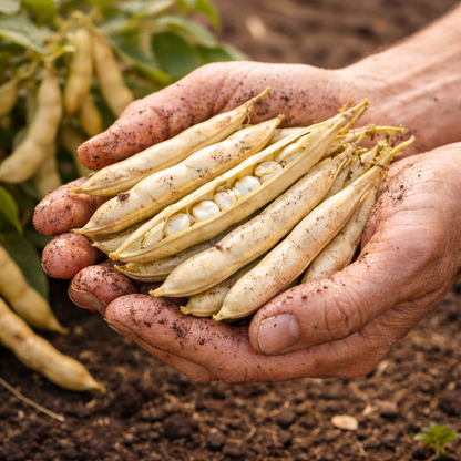 Organic Bean Seeds – Bush Cannellini | Heirloom White Beans for Cooking & Drying