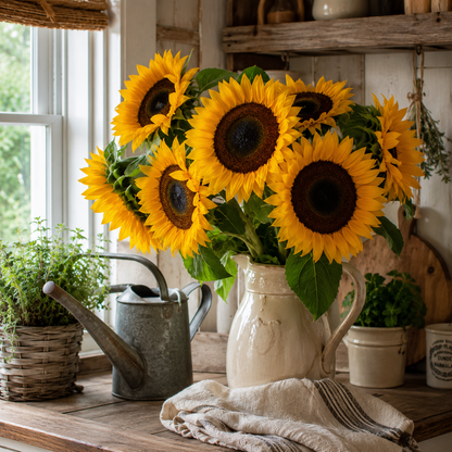 American Giant (F1) Sunflower Seeds | Giant Yellow Sunflowers | Tall Annual Flower | Pollinator Friendly Garden 20+ seeds