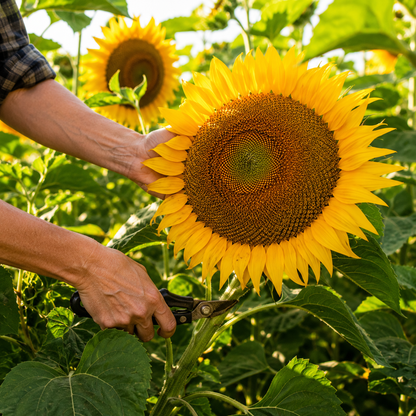 American Giant (F1) Sunflower Seeds | Giant Yellow Sunflowers | Tall Annual Flower | Pollinator Friendly Garden 20+ seeds