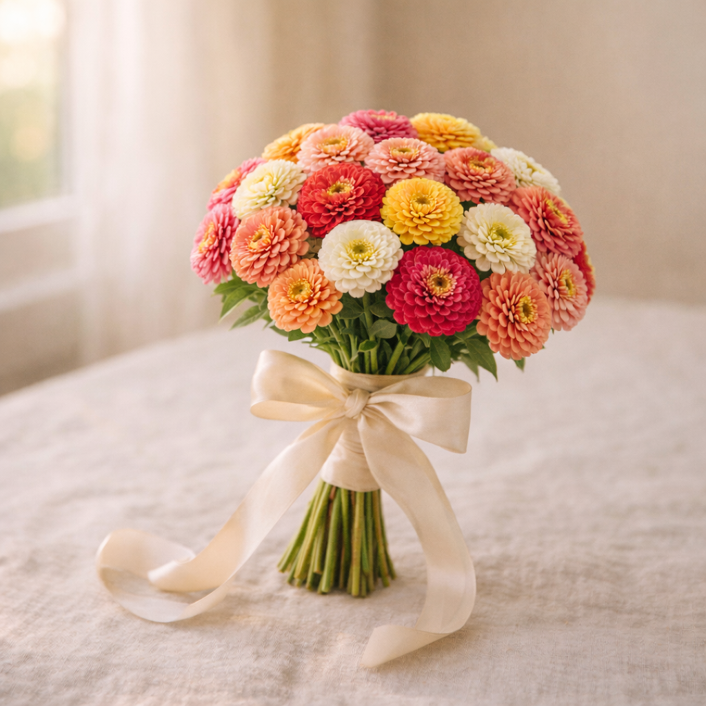 Lilliput Mixture | Dwarf Pompon Zinnias | Heirloom Zinnia Seeds