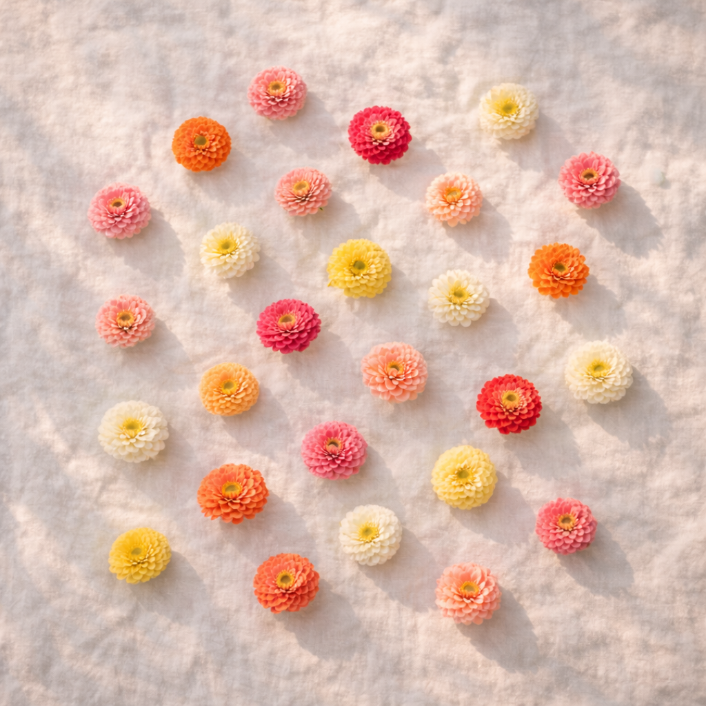 Lilliput Mixture | Dwarf Pompon Zinnias | Heirloom Zinnia Seeds