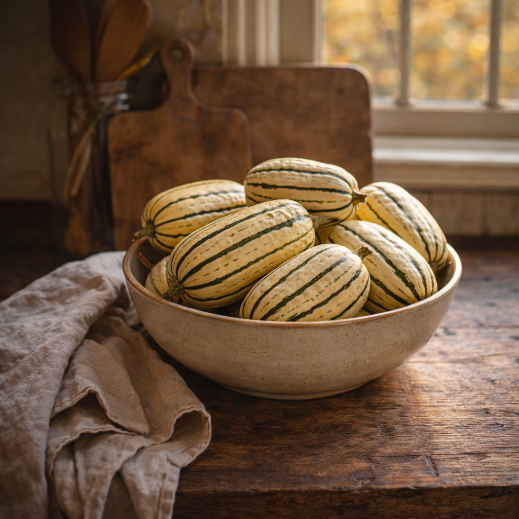 Delicata Squash Seeds – Heirloom Winter Squash – Sweet Creamy Flavor