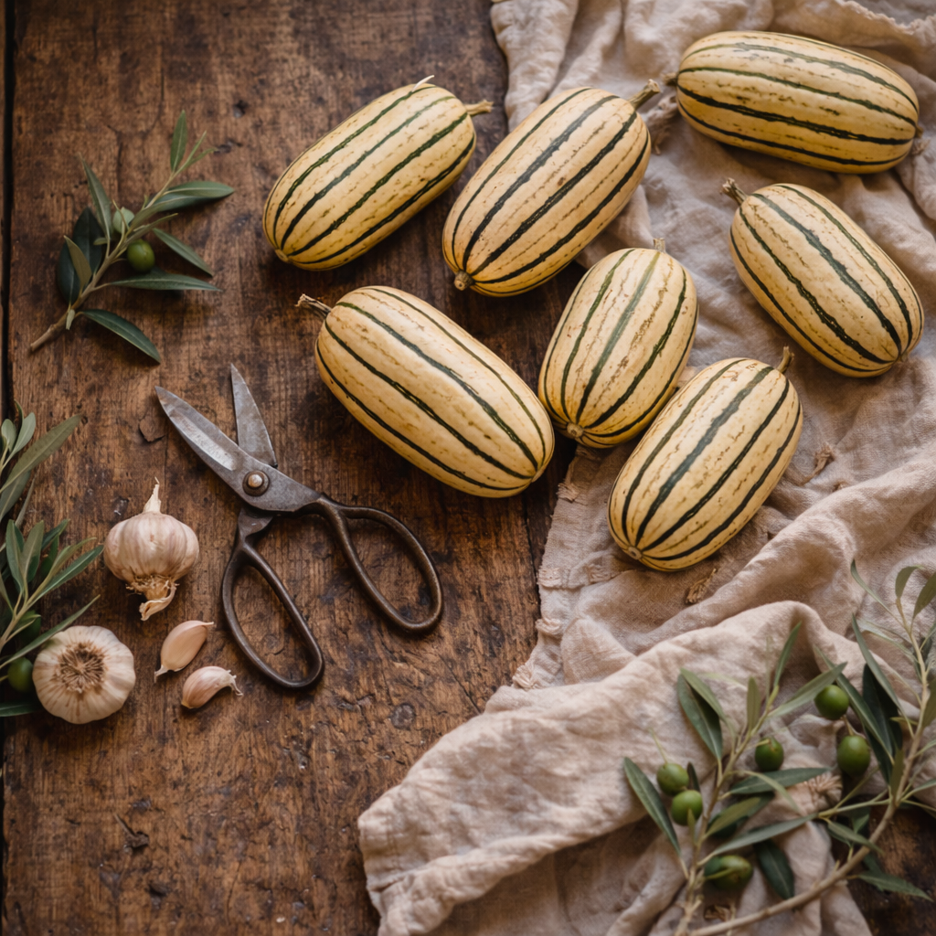 Delicata Squash Seeds – Heirloom Winter Squash – Sweet Creamy Flavor