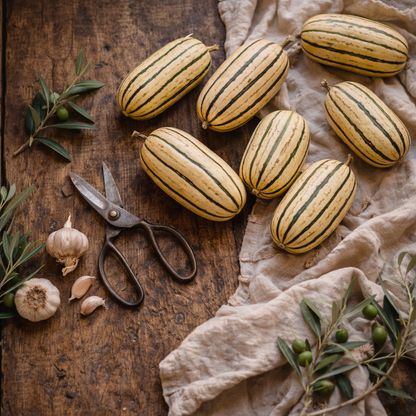 Delicata Squash Seeds – Heirloom Winter Squash – Sweet Creamy Flavor