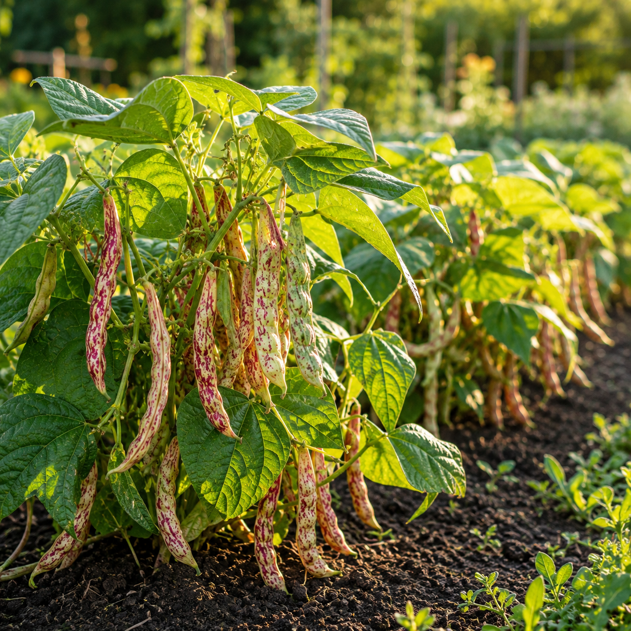 Vermont Cranberry Shell Bean Seeds – Heirloom Bush Bean – Cream & Cranberry Speckled Pods