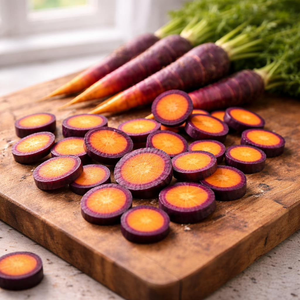 Cosmic Purple Carrot Seeds – Heirloom  – Sweet Crisp Roots – Unique Garden Vegetables