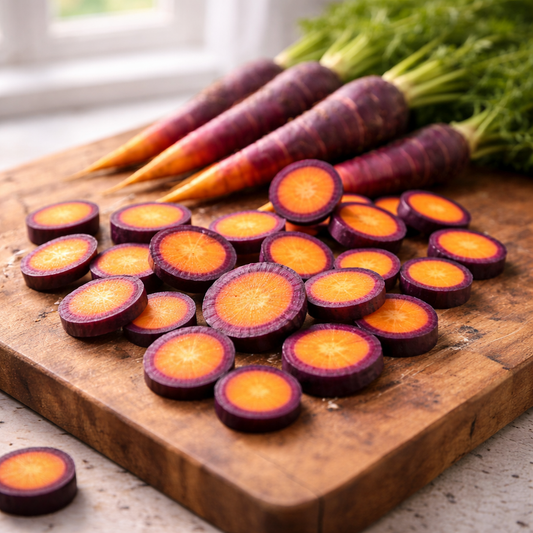 Cosmic Purple Carrot Seeds – Heirloom  – Sweet Crisp Roots – Unique Garden Vegetables