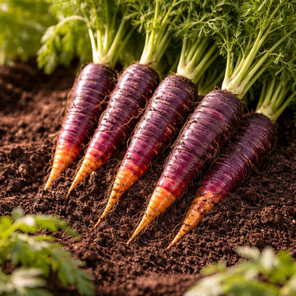 Cosmic Purple Carrot Seeds – Heirloom  – Sweet Crisp Roots – Unique Garden Vegetables