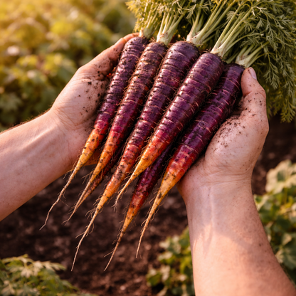 Cosmic Purple Carrot Seeds – Heirloom  – Sweet Crisp Roots – Unique Garden Vegetables