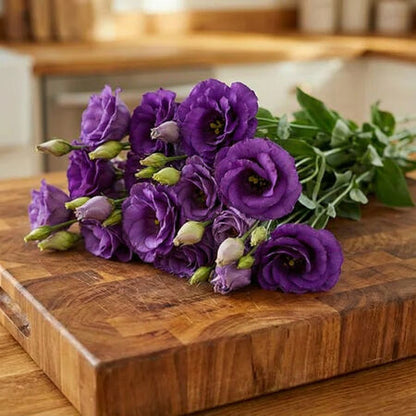Rosita 2 Purple F1 Lisianthus 10 Seeds – Double Purple Cut Flowers – Elegant Wedding & Bouquet Flower Seeds