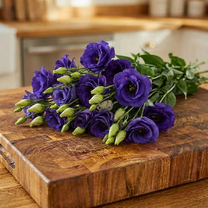 Rosita 2 Sapphire F1 Lisianthus 10 Seeds – Double Blue Violet Cut Flowers – Elegant Wedding Bouquet & Florist Flower Seeds