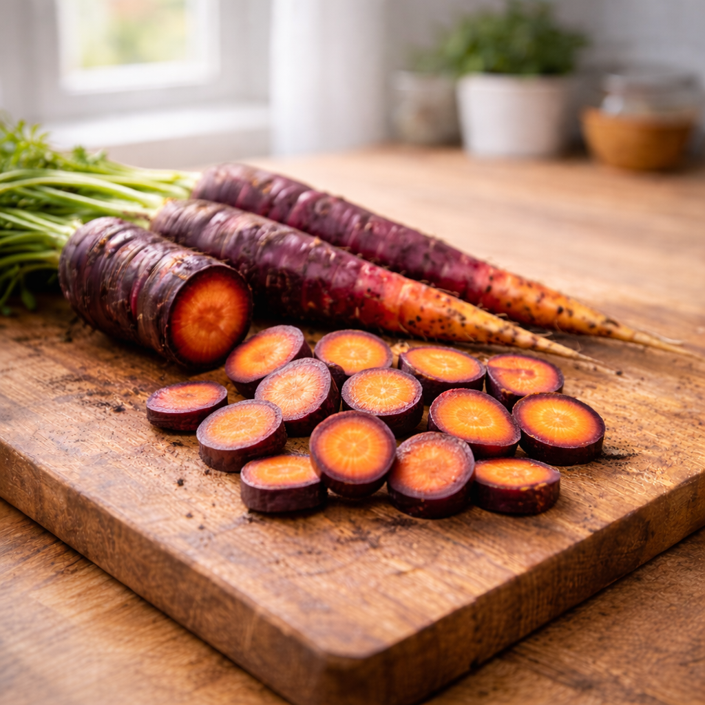 Cosmic Purple Carrot Seeds – Heirloom  – Sweet Crisp Roots – Unique Garden Vegetables