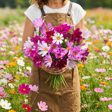 Sea Shells Mix Cosmos Seeds – Heirloom Flower Seeds – Unique Tubular Petals