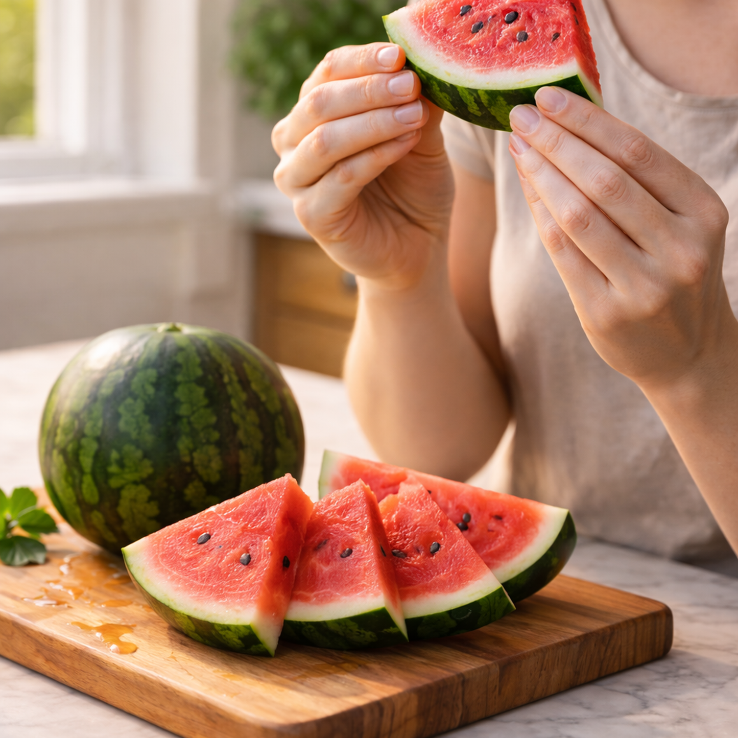 Sugar Baby Watermelon Seeds | Mini Watermelon | Sweet Red Flesh | Great for Home Gardens & Containers