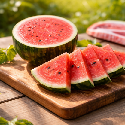 Sugar Baby Watermelon Seeds | Mini Watermelon | Sweet Red Flesh | Great for Home Gardens & Containers